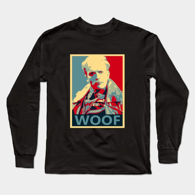 Lord Flashheart 'Woof' design Long Sleeve T-Shirt by DavidSpeedDesign